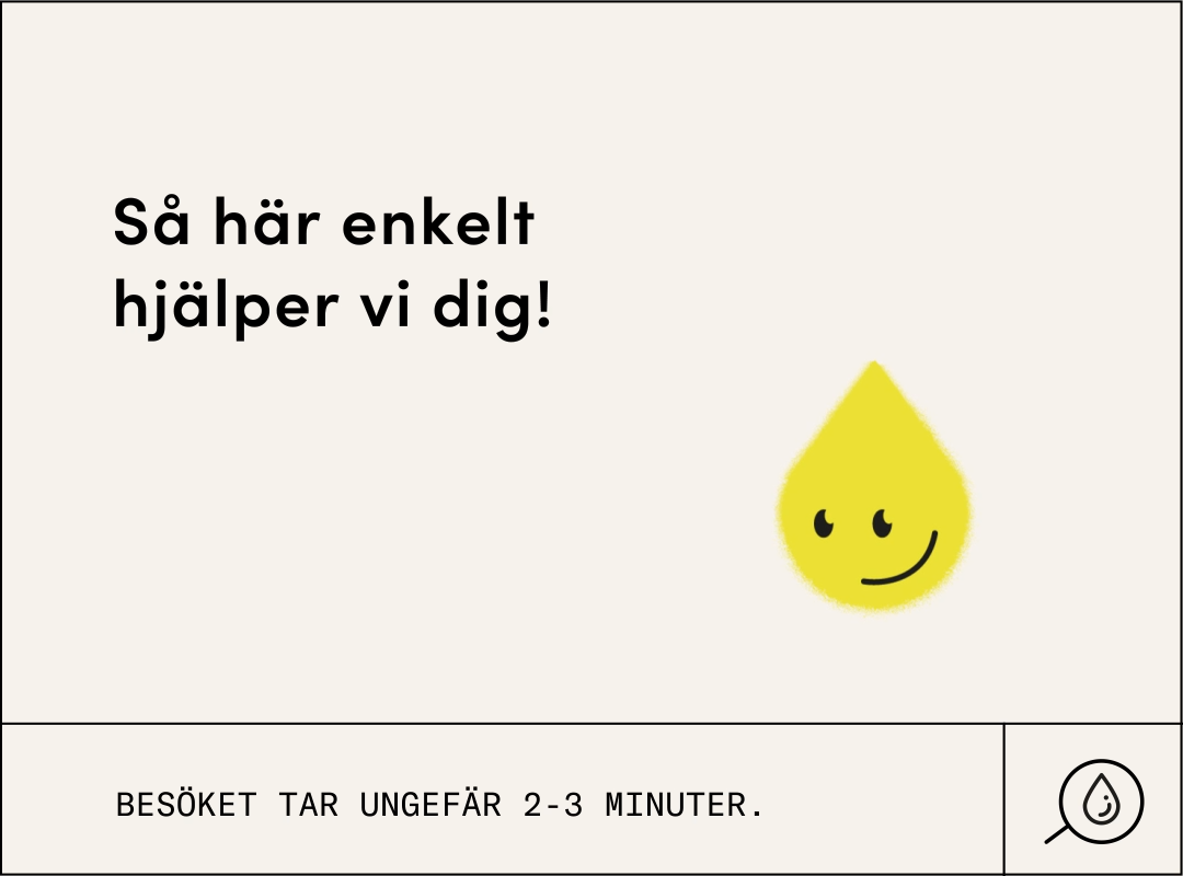 reklam för urinkollen: såhär enkelt hjälper vi dig!