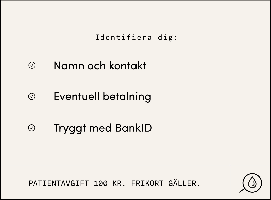 reklam för urinkollen: identifera dig med bankid?